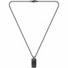 Necklaces & Pendants | Mens Devon Black IP Tag Box Chain Necklace Jewellery Type Mens