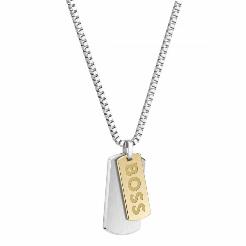 Necklaces & Pendants | Mens Devon Two Tone Tag Box Chain Necklace Jewellery Type Mens