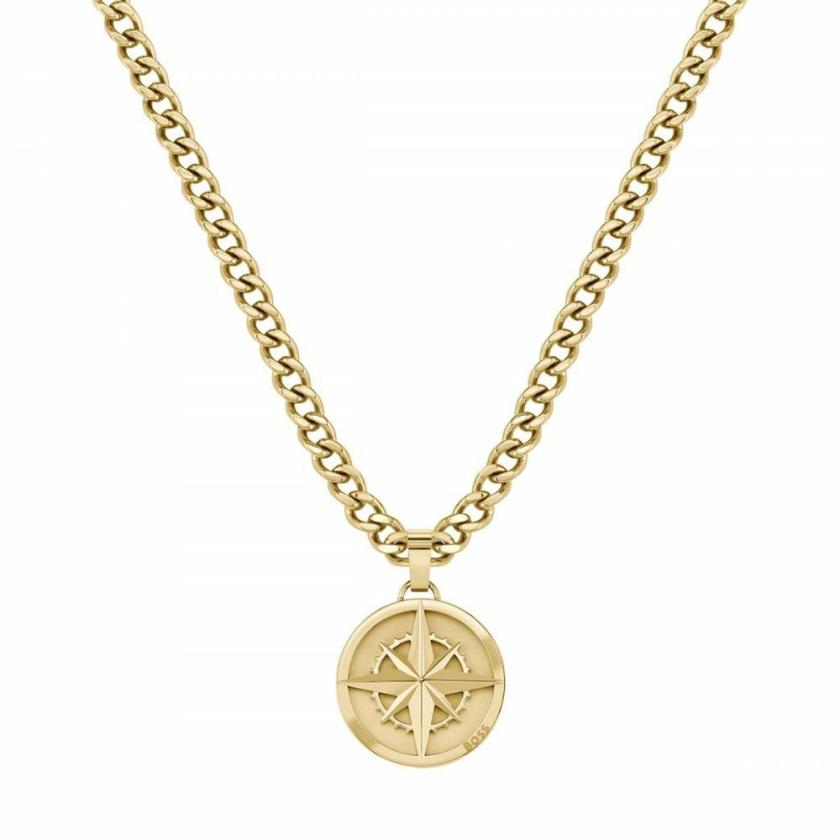 Necklaces & Pendants | Mens Gent’s North Gold Plated Compass Chain Necklace Jewellery Type Mens