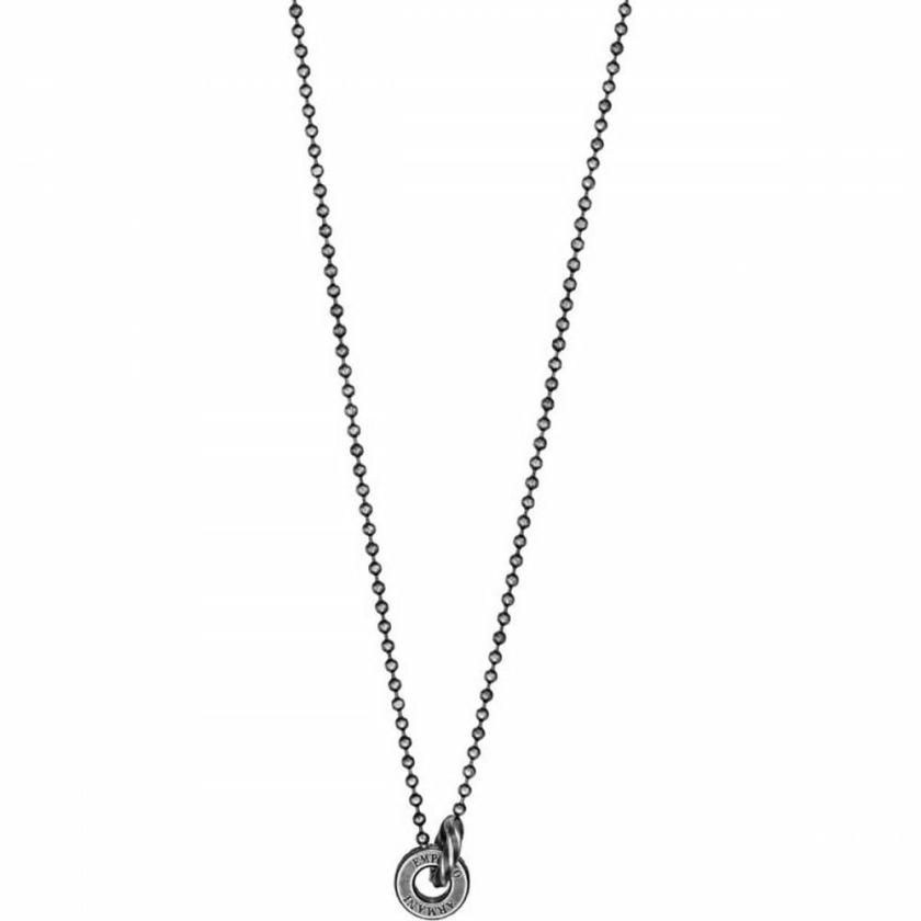 Necklaces & Pendants | Mens Gents Stainless Steel Dark Finish Circle Necklace Jewellery Type Mens