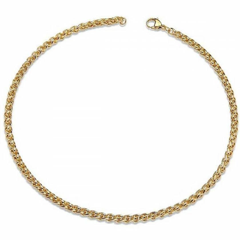 Necklaces & Pendants | Mens Gold Plated Matte Polished 6mm Chain Necklace Jewellery Type Mens