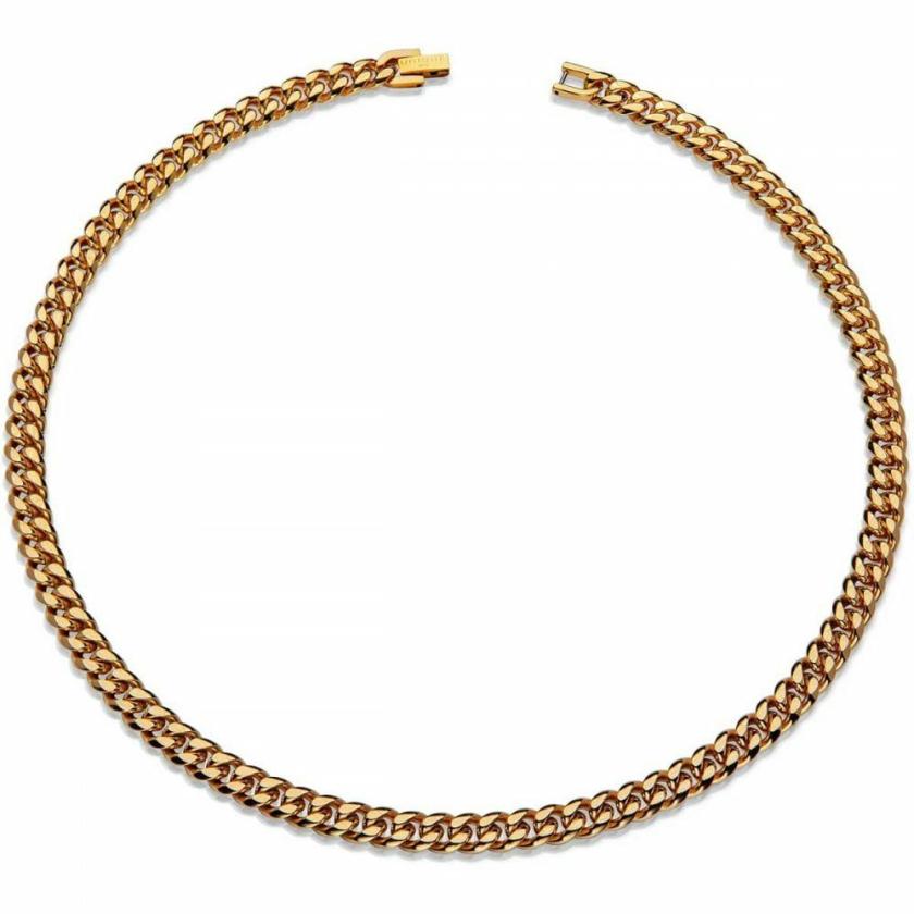 Necklaces & Pendants | Mens Gold Plated Stainless Steel Curb Chain Necklace Jewellery Type Mens