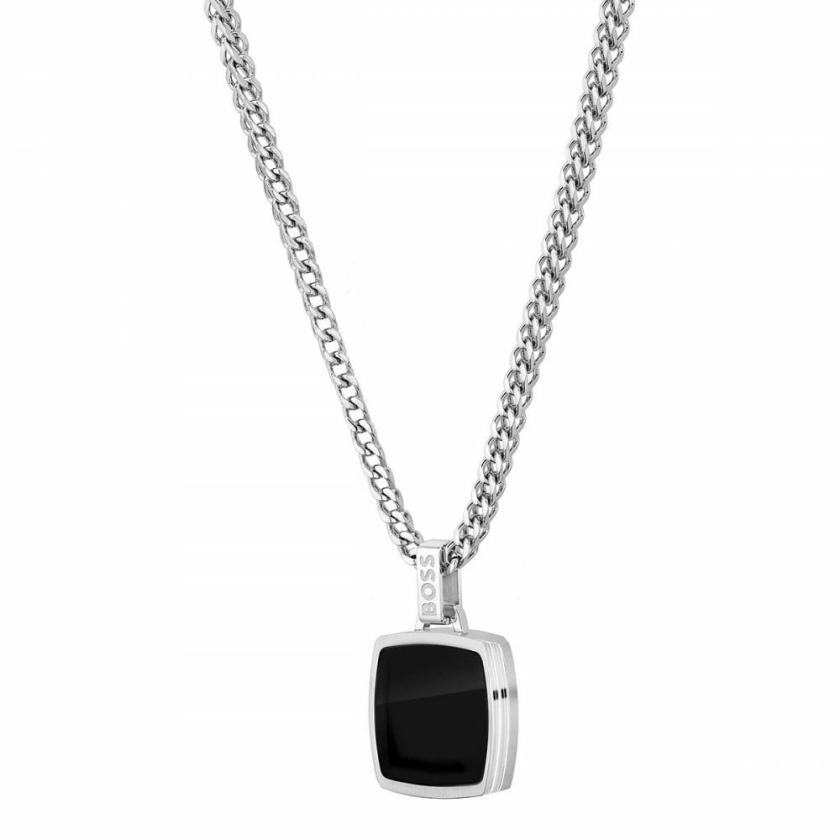 Necklaces & Pendants | Mens Odell Black IP Plated Sqaure Necklace Jewellery Type Mens