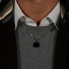 Necklaces & Pendants | Mens Odell Black IP Plated Sqaure Necklace Jewellery Type Mens