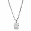 Necklaces & Pendants | Mens Odell Black IP Plated Sqaure Necklace Jewellery Type Mens