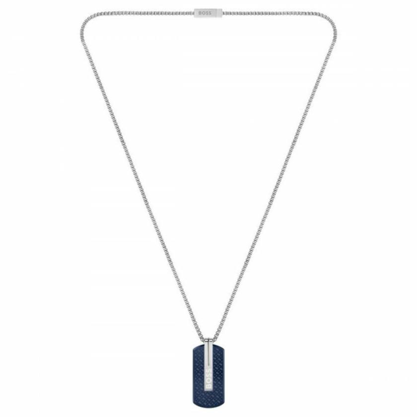 Necklaces & Pendants | Mens Orlado Blue Steel Dog Tag Necklace Jewellery Type Mens