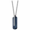 Necklaces & Pendants | Mens Orlado Blue Steel Dog Tag Necklace Jewellery Type Mens