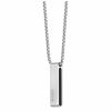 Necklaces & Pendants | Mens Sarkis Steel Logo Drop Necklace Jewellery Type Mens