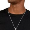 Necklaces & Pendants | Mens Sarkis Steel Logo Drop Necklace Jewellery Type Mens