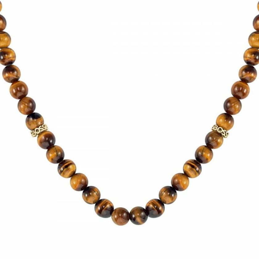 Necklaces & Pendants | Mens Sphere Stones Tigers Eye Beaded Necklace Jewellery Type Mens