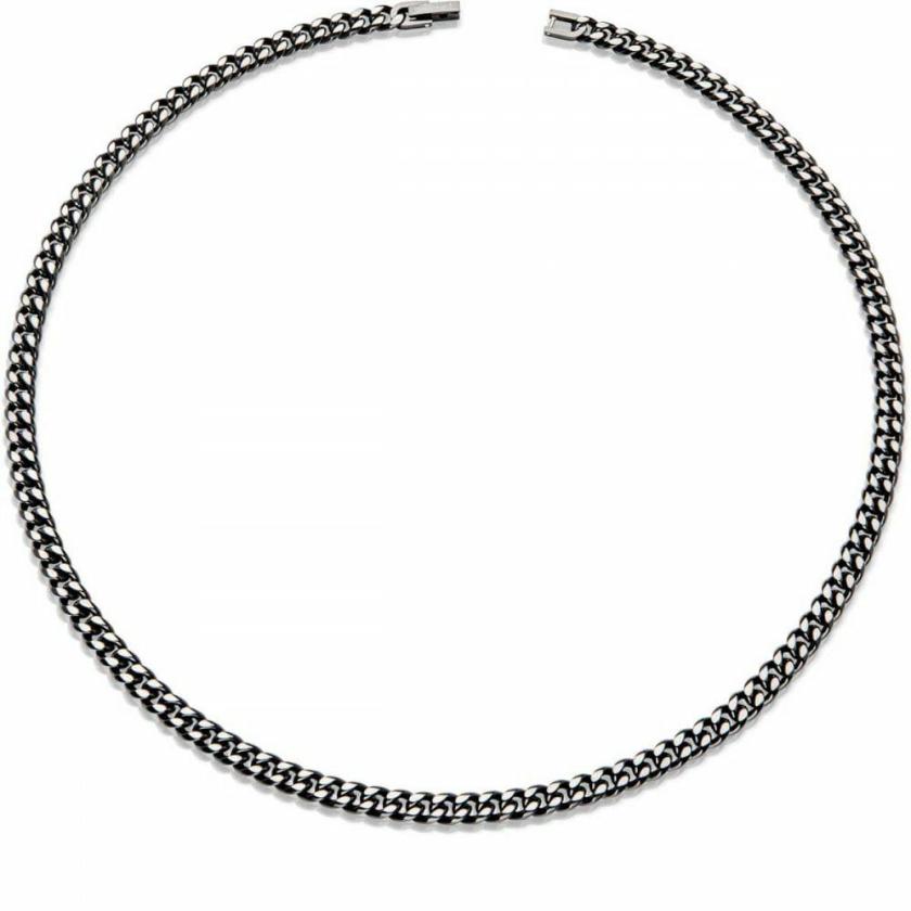 Necklaces & Pendants | Mens Stainless Steel Black IP Plated Curb Chain Necklace Jewellery Type Mens