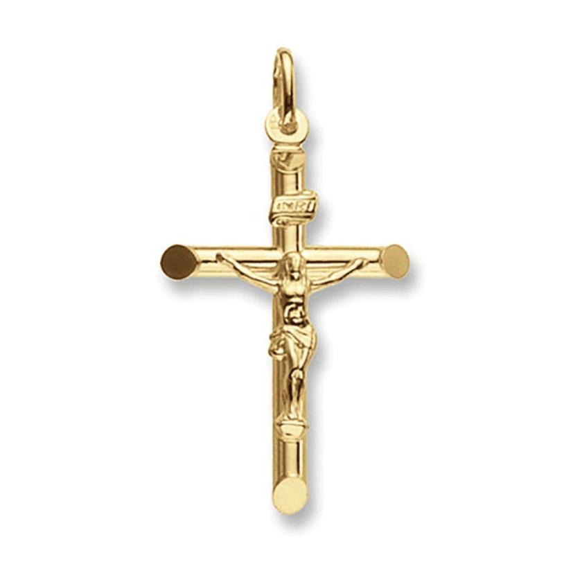 Necklaces & Pendants | Womens 9ct Gold (3.5cm) Crucifix Pendant 9ct Yellow Gold Necklaces & Pendants