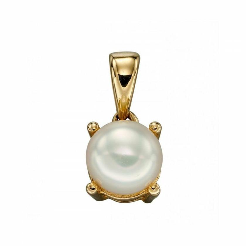 Necklaces & Pendants | Womens 9ct Gold June Birthstone Pendant – Pearl 9ct Yellow Gold Necklaces & Pendants