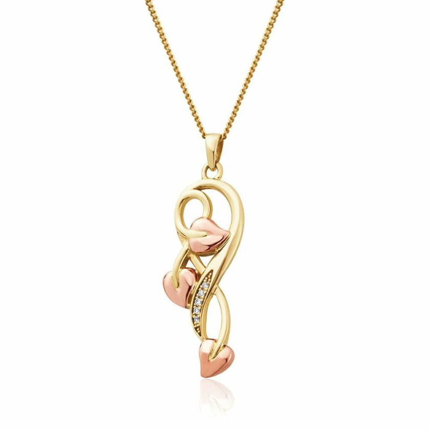 Necklaces & Pendants | Womens 9ct Gold Tree Of Life Diamond Pendant 9ct Rose Gold Necklaces & Pendants