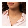 Necklaces & Pendants | Womens 9ct White Gold Station Ball Necklace 9ct White Gold Necklaces & Pendants