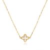 Necklaces & Pendants | Womens 9ct Yellow Gold Mother Of Pearl Flower Necklace 9ct Yellow Gold Necklaces & Pendants