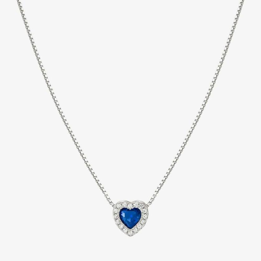 Necklaces & Pendants | Womens ALL MY LOVE Blue Stone Heart Necklace Jewellery Type Necklaces & Pendants