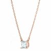 Necklaces & Pendants | Womens Attract Square Cut Rose Gold Toned Necklace Jewellery Type Necklaces & Pendants