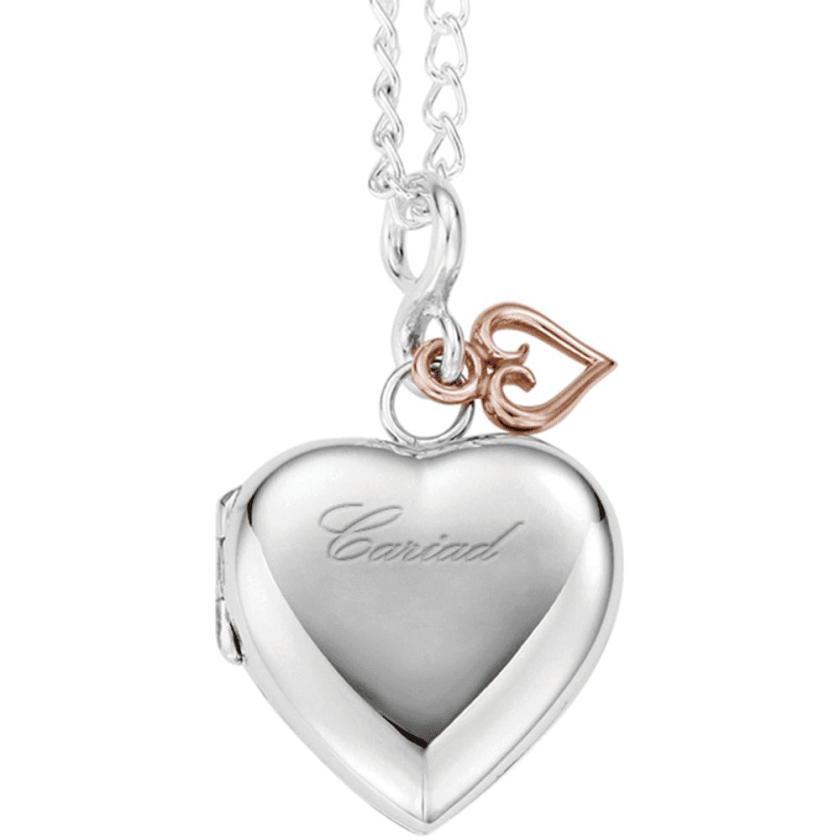 Necklaces & Pendants | Womens Cariad Heart Locket 9ct Rose Gold Necklaces & Pendants