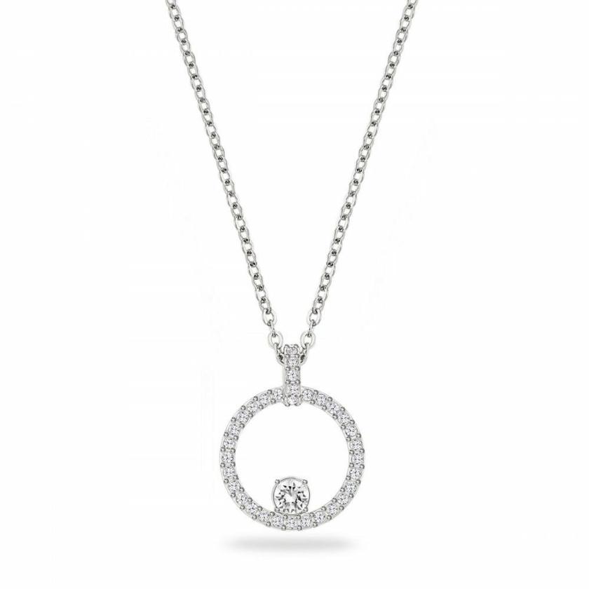 Necklaces & Pendants | Womens Creativity Circle Rhodium Plated Necklace Jewellery Type Necklaces & Pendants