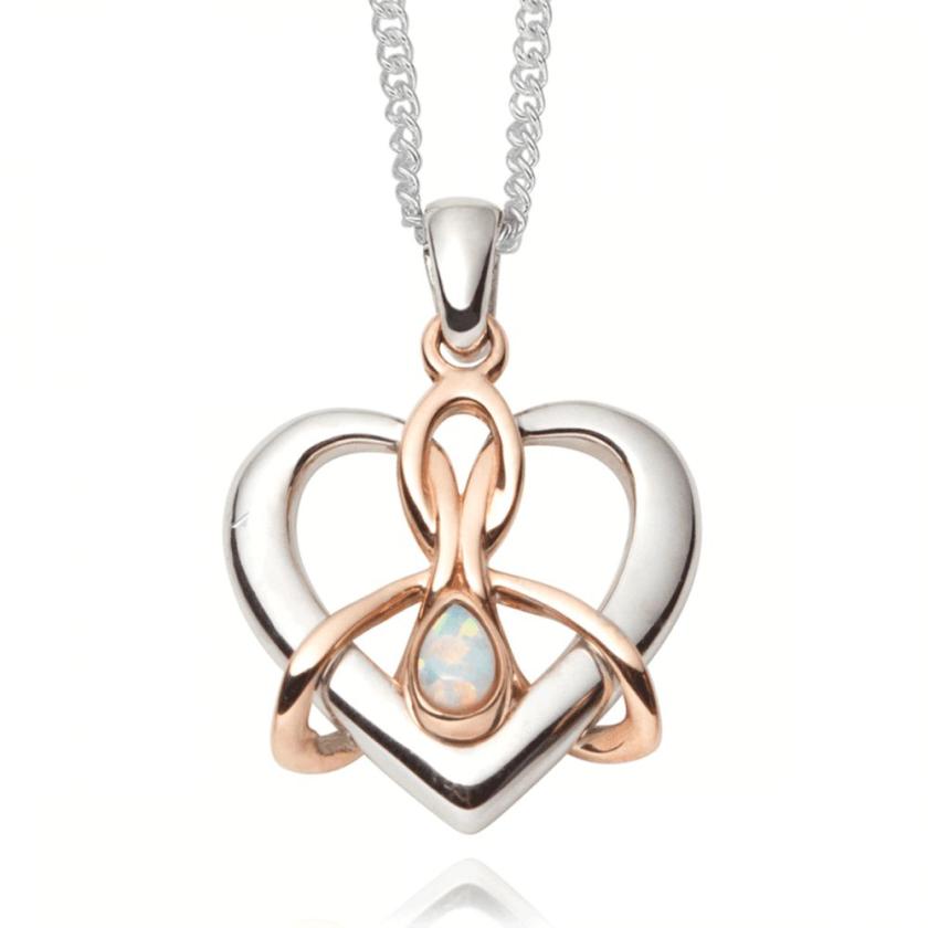 Necklaces & Pendants | Womens Dwynwen Opal Necklace 9ct Rose Gold Necklaces & Pendants