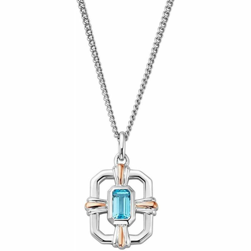 Necklaces & Pendants | Womens Enchanted Gateway Blue Topaz Necklace 9ct Rose Gold Necklaces & Pendants