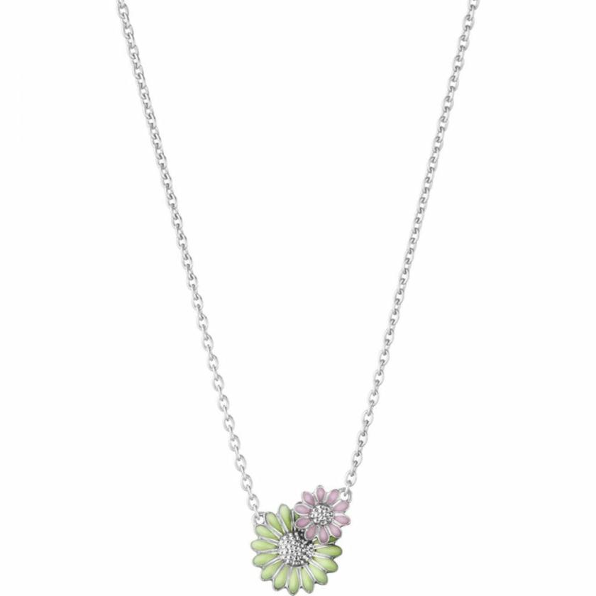 Necklaces & Pendants | Womens Green and Pink Enamel Daisy Necklace Jewellery Type Necklaces & Pendants