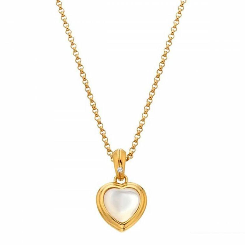 Necklaces & Pendants | Womens Jac Jossa x Gold Plated Mother Of Pearl Heart Necklace Jewellery Type Necklaces & Pendants