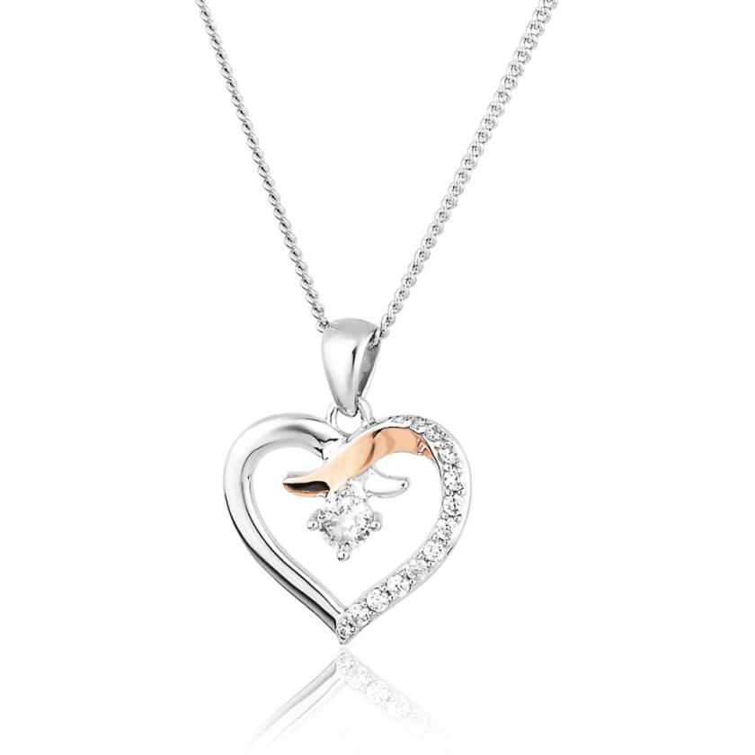 Necklaces & Pendants | Womens Kiss Necklace 9ct Rose Gold Necklaces & Pendants