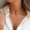 Necklaces & Pendants | Womens Ladies Alicia Midi Entwined Necklace Jewellery Type Necklaces & Pendants