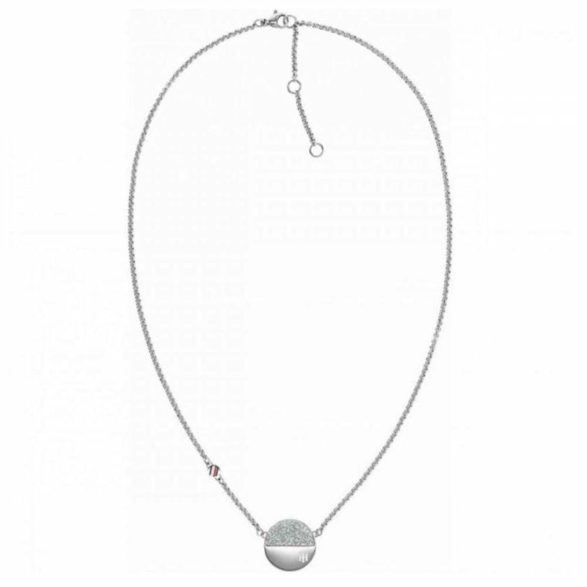 Necklaces & Pendants | Womens Ladies Dressed Up Stone Set Disc Necklace Jewellery Type Necklaces & Pendants