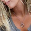 Necklaces & Pendants | Womens Ladies Entwine Helix Warp Necklace Jewellery Type Necklaces & Pendants