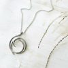 Necklaces & Pendants | Womens Ladies Entwine Helix Warp Necklace Jewellery Type Necklaces & Pendants