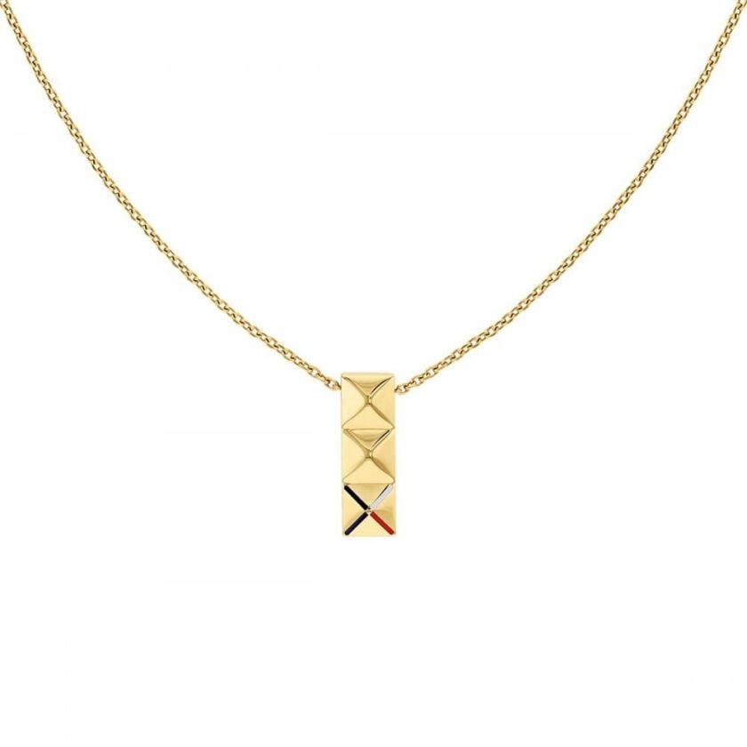 Necklaces & Pendants | Womens Ladies Gianna Gold Plated Rectangle Drop Necklace Jewellery Type Necklaces & Pendants