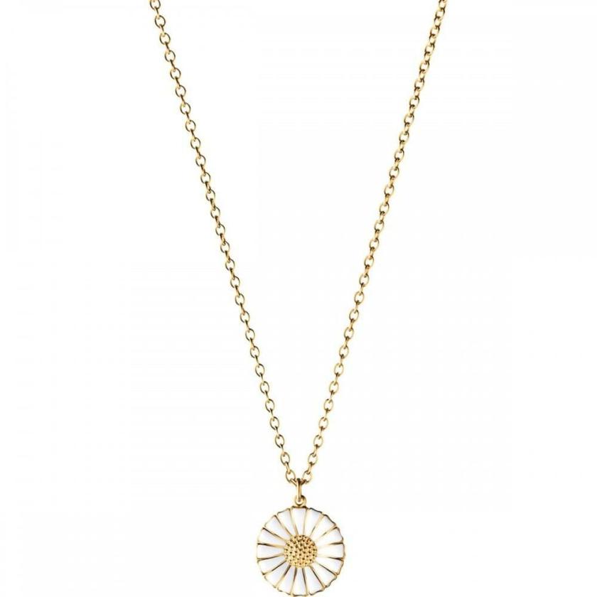 Necklaces & Pendants | Womens Large 18ct Gold Plated Daisy Necklace 18ct Yellow Gold Necklaces & Pendants