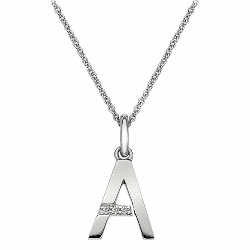 Necklaces & Pendants | Womens Letter ‘A’ Micro Necklace Jewellery Type Necklaces & Pendants