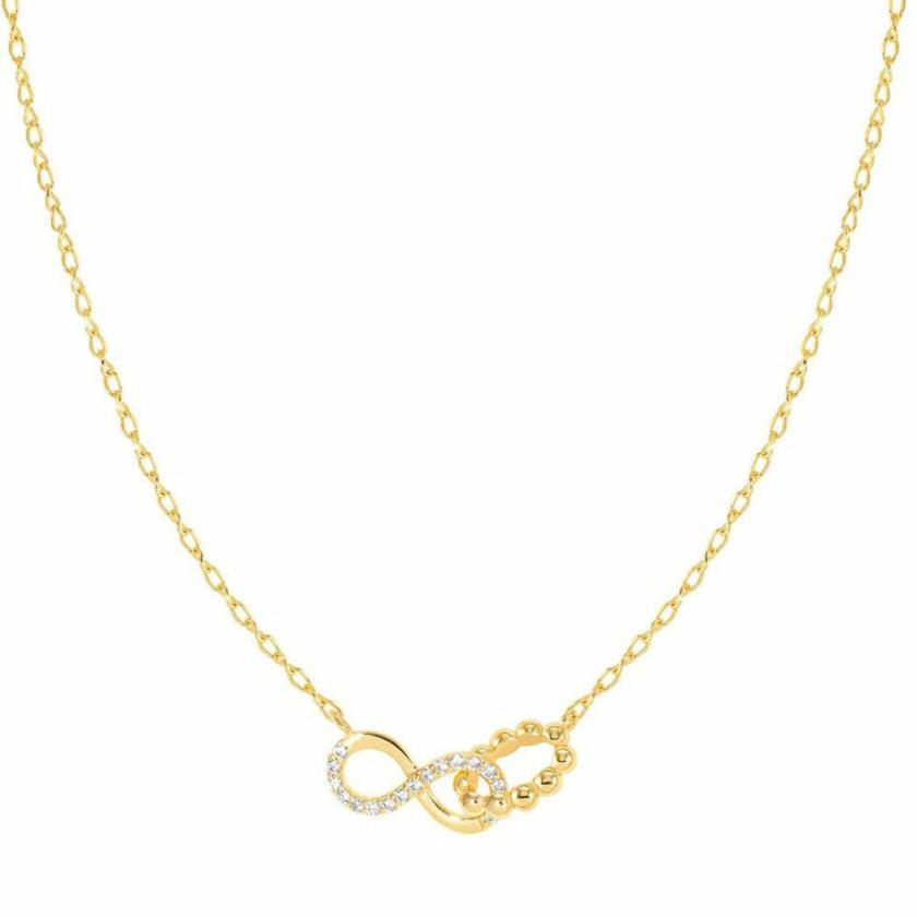 Necklaces & Pendants | Womens LOVECLOUD Gold Plated Infinity Necklace Jewellery Type Necklaces & Pendants