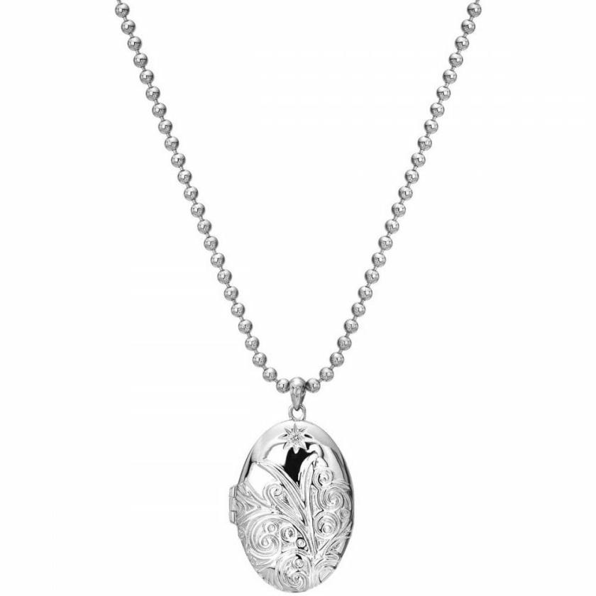 Necklaces & Pendants | Womens Memories Engraved Oval Locket Necklace Jewellery Type Necklaces & Pendants