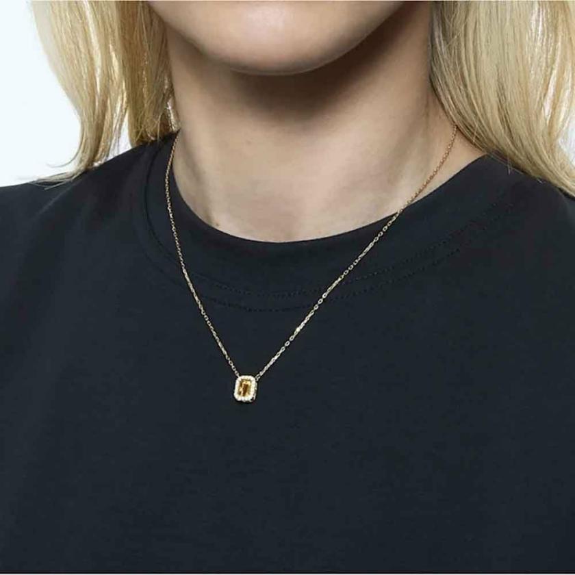 Necklaces & Pendants | Womens Millenia Octagon Cut Yellow Gold Tone Necklace Jewellery Type Necklaces & Pendants