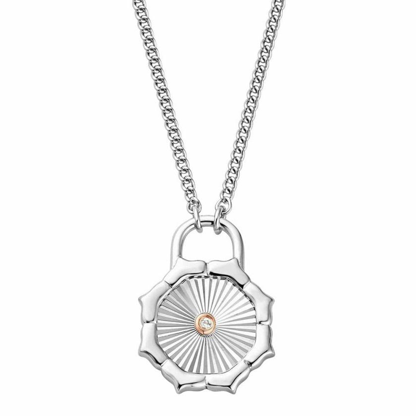 Necklaces & Pendants | Womens Nos Da Silver Necklace 9ct Rose Gold Necklaces & Pendants