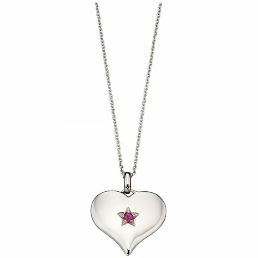 Necklaces & Pendants | Womens Ripley Silver Sapphire Heart Necklace Jewellery Type Necklaces & Pendants