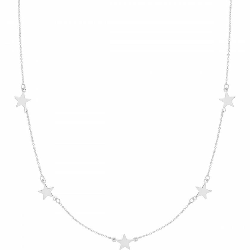 Necklaces & Pendants | Womens Silver Star Station Necklace Jewellery Type Necklaces & Pendants