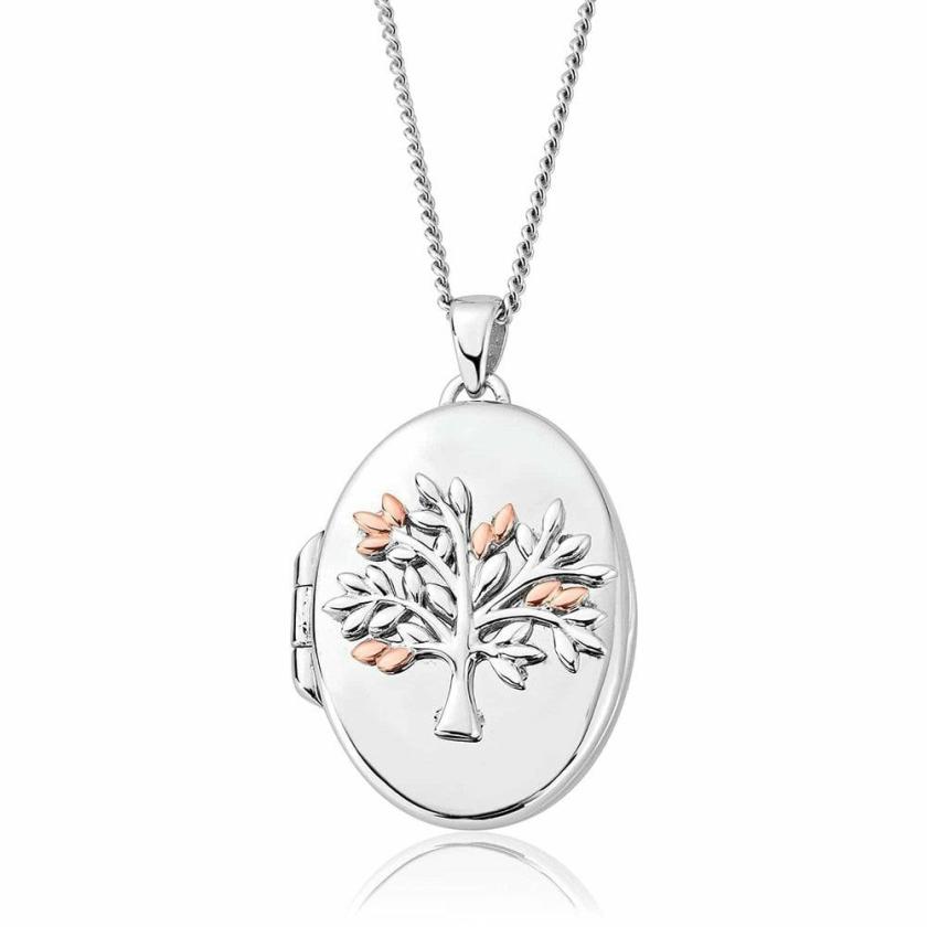 Necklaces & Pendants | Womens Tree of Life Oval Locket 9ct Rose Gold Necklaces & Pendants