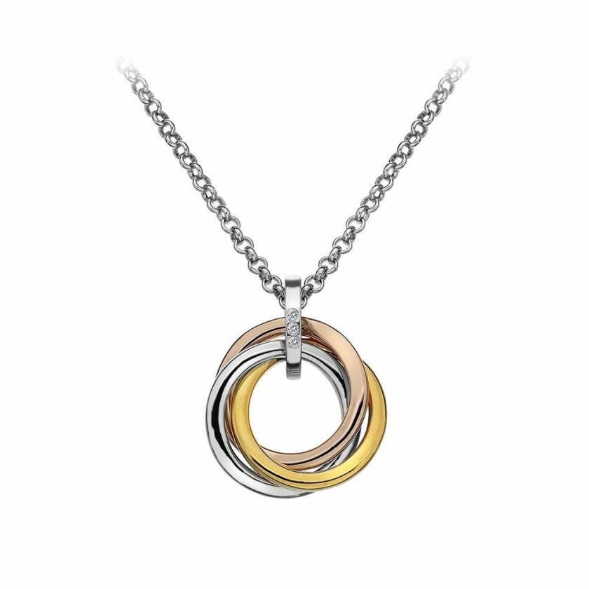 Necklaces & Pendants | Womens Trio Two Tone Circle Necklace Jewellery Type Necklaces & Pendants