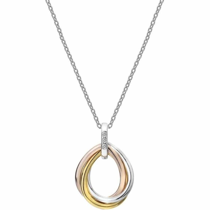 Necklaces & Pendants | Womens Trio Two Tone Teardrop Necklace Jewellery Type Necklaces & Pendants