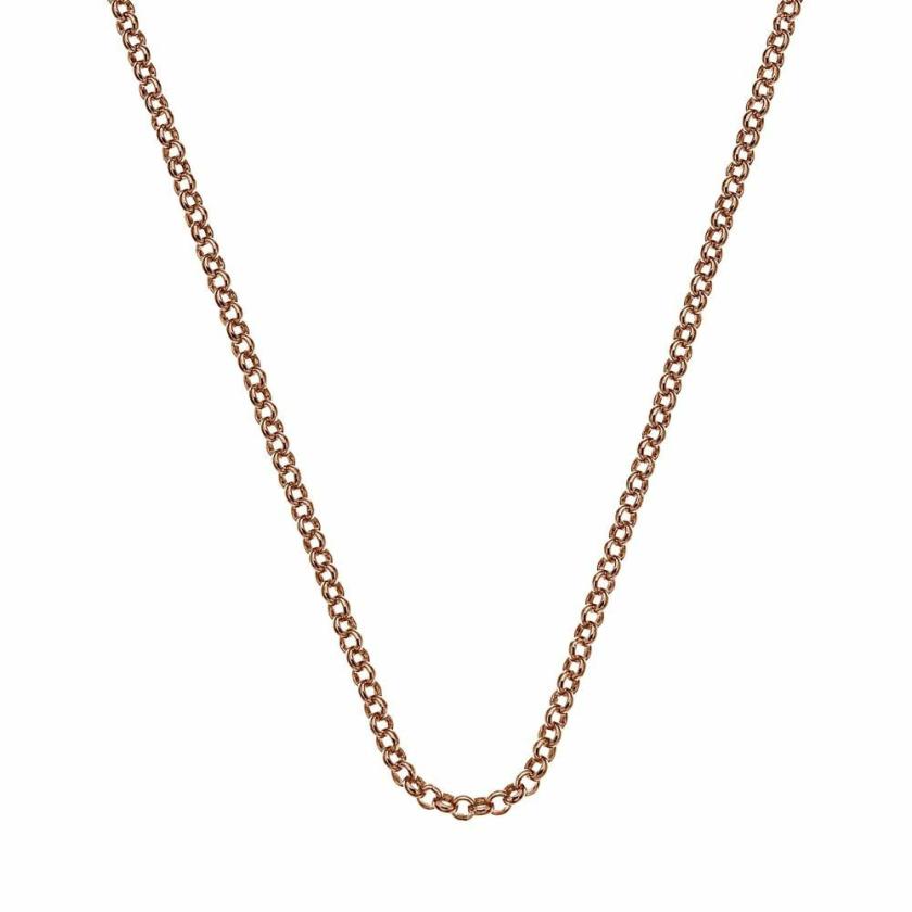 Necklaces & Pendants | Womens Emozioni 24" Rose Gold Belcher Chain Jewellery Type Necklaces & Pendants