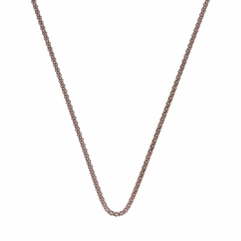 Necklaces & Pendants | Womens Emozioni 24" Rose Gold Popcorn Chain Jewellery Type Necklaces & Pendants