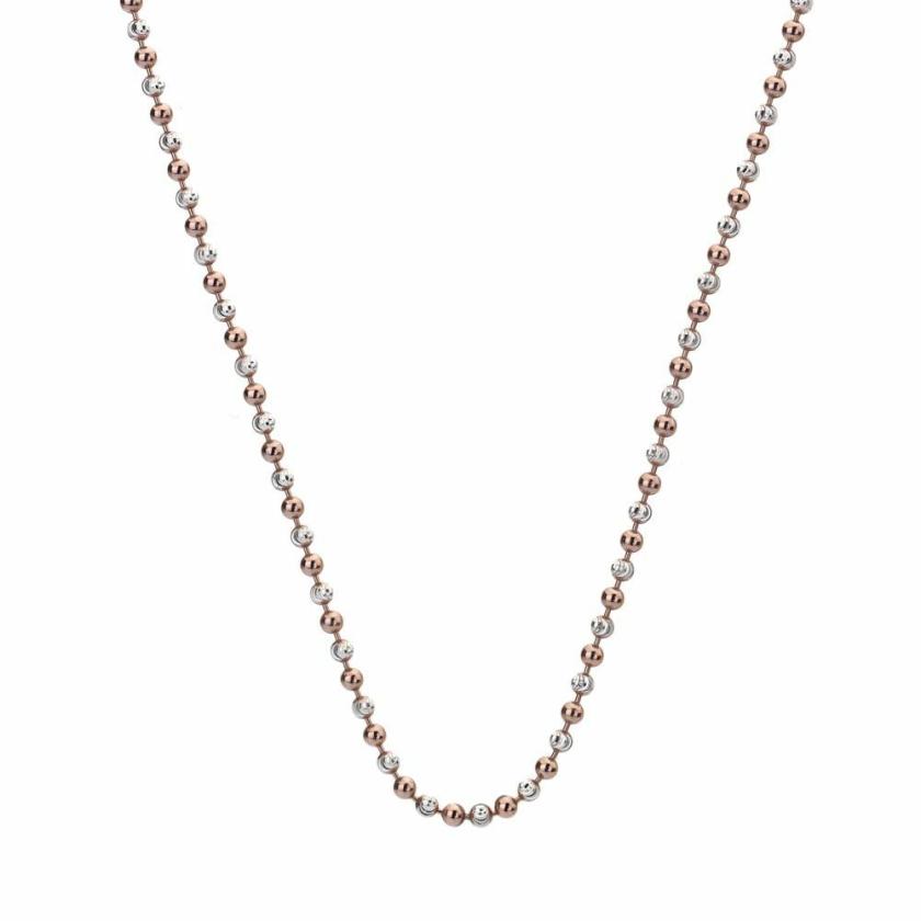 Necklaces & Pendants | Womens Emozioni 30" Two Tone Beaded Chain Jewellery Type Necklaces & Pendants