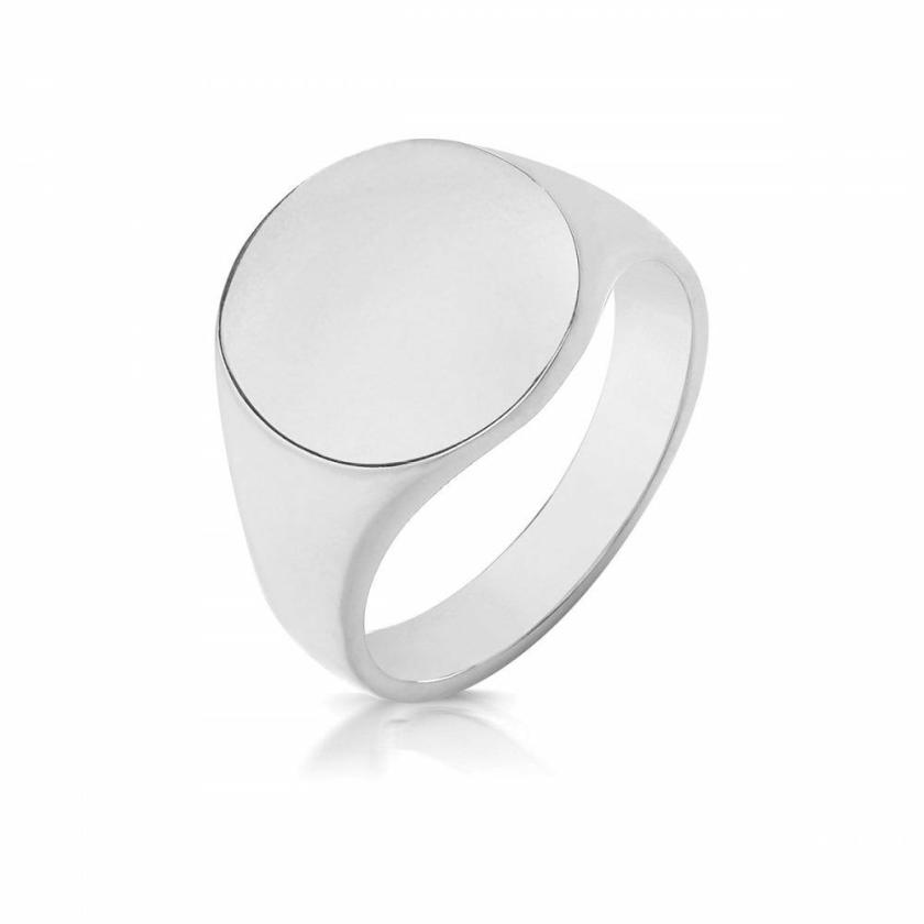 Rings | Medium 15mm Weighted Oval Signet Ring Jewellery Type Rings