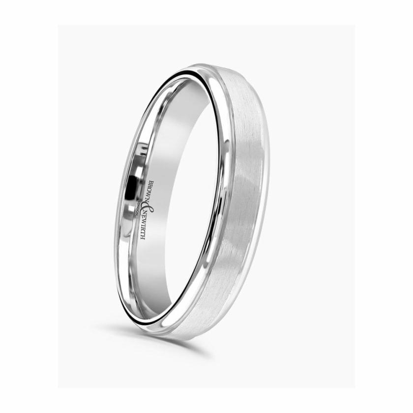 Rings | Mens Classic Court Brushed Centre 5mm Wedding Ring Jewellery Type Mens